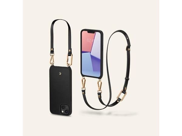 Spigen Classic Charm, Suojus, Apple, iPhone 13, 15,5 cm (6.1"), Musta