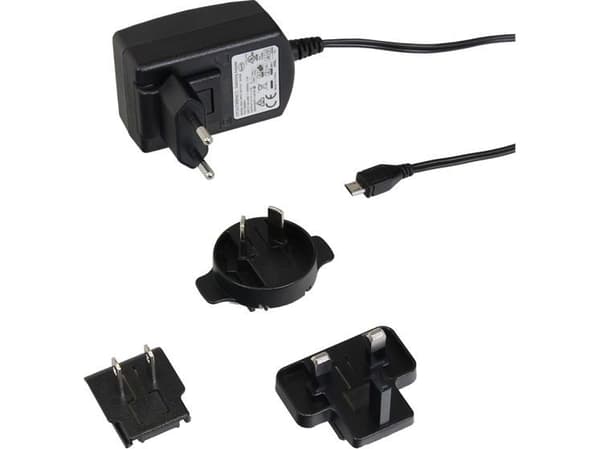 Raspberry Pi - Strömadapter - 13 Watt - 2.5 A (mikro-USB typ B) - svart