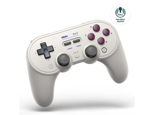 8Bitdo Pro 2 - Spelkontroll - trådlös - Bluetooth - G classic - för Nintendo Switch, PC, Steam, Android, Raspberry Pi