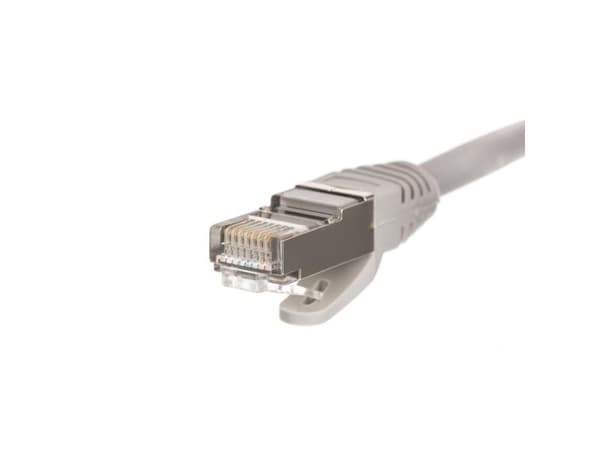 Netrack - Patchkabel - RJ-45 (han) til RJ-45 (han) - 5 m - FTP - CAT 6 - booted, knastfri - grå