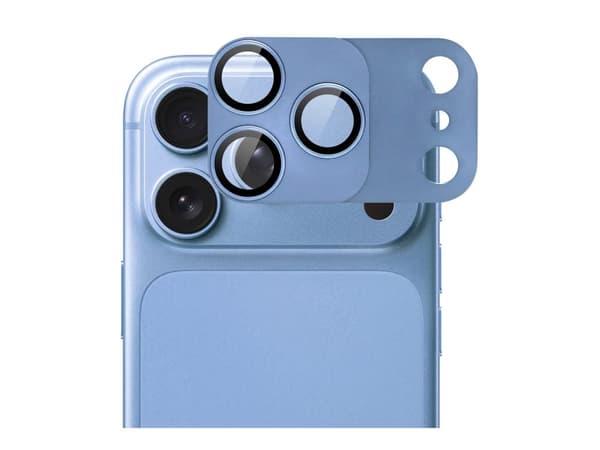 Screenor Vizor+ - Linsskydd för mobiltelefon - magnetisk - blå - för Apple iPhone 18 Pro
