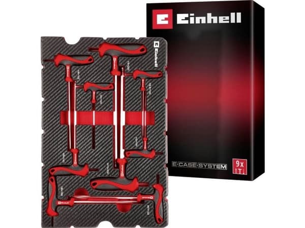 Einhell E-CASE verktøysvogn skuminnlegg til bits unbrako 9 deler