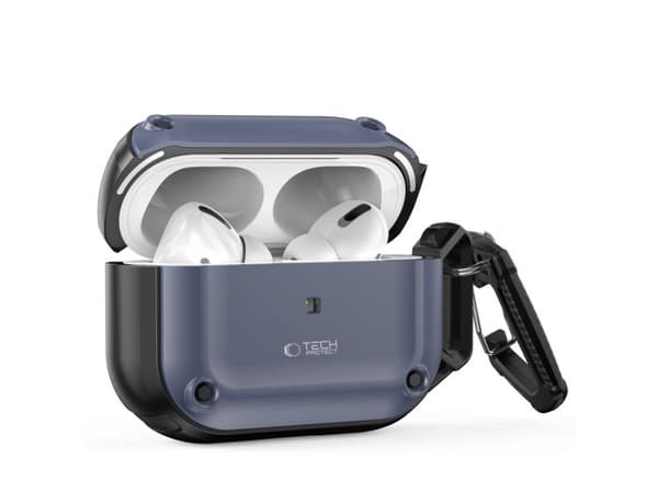 Tech-Protect TECH-PROTECT ROUGH HOOK för Apple AirPods Pro 1/2 stålblå