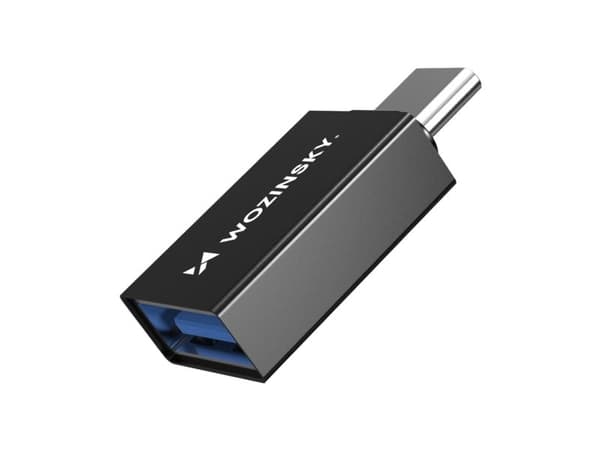 USB-adapter Wozinsky W10GY1S USB-A til USB-C svart