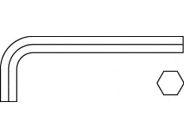 TOOLCRAFT vinkelskrutrekker 0,9 mm