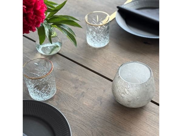 Securit® Stage LUNA, munblåst återv. glas, grå