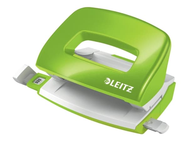 Leitz WOW Mini - Hullstanser - 10 ark / 1 mm - metall, plast - grønn