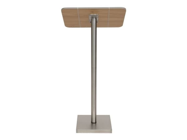 Securit® MENU STAND display för A3/dubbel A4 med stolpe och bas teak