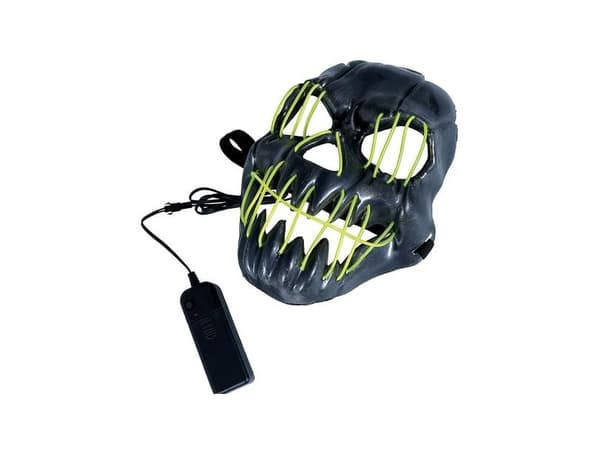 Svart mask med ljus
