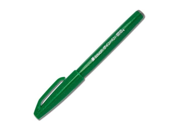 Pentel Sign Pen touch - Børstepenn - grønn - vannbasert blekk