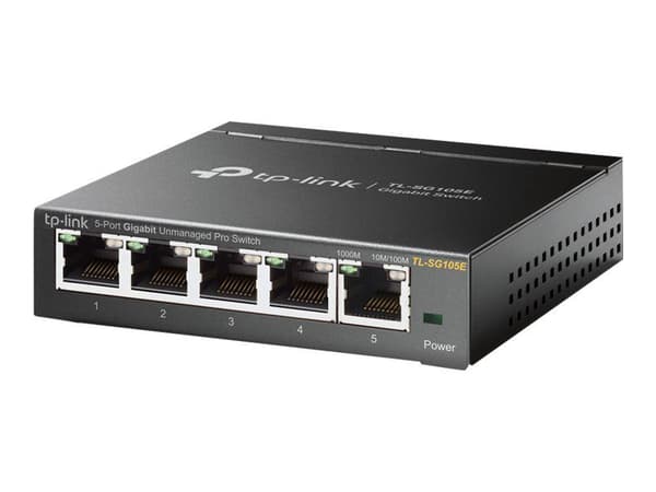 TP-Link Easy Smart TL-SG105E - Switch - 5 x 10/100/1000 - skrivbordsmodell