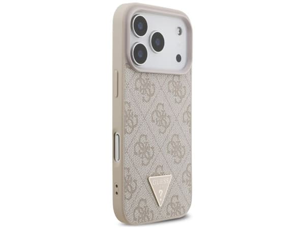 Guess 4G Strap Triangle Logo MagSafe Case for iPhone 17 Pro - Pink