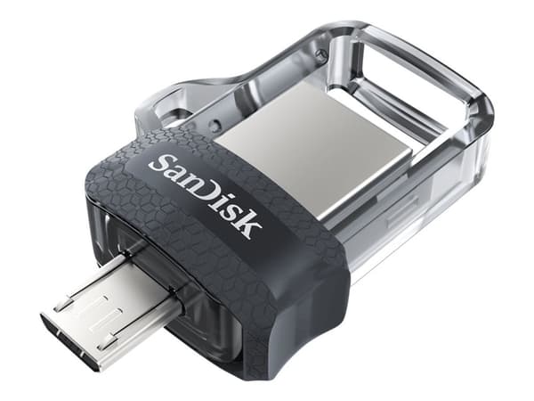 SanDisk Ultra Dual - USB-flashstasjon - 32 GB - USB 3.0 / micro USB