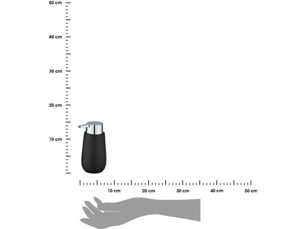 Flytande tvåldispenser BADI, svart, WENKO