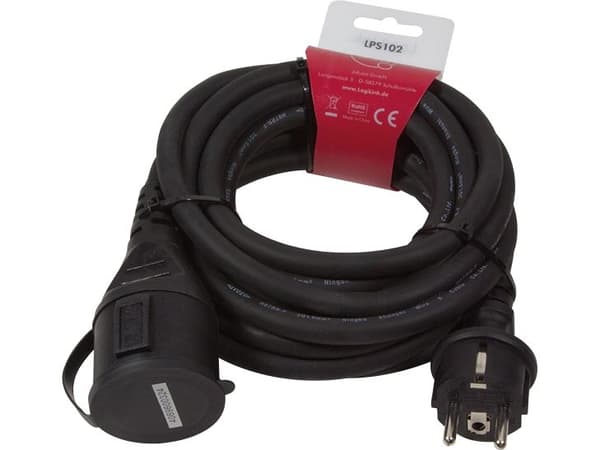LogiLink 5m 2xSchuko, 5 m, 250 V, 16 A