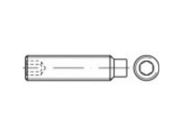 TOOLCRAFT gjengekran M8 30 mm rustfritt stål A1/A2 25 stk