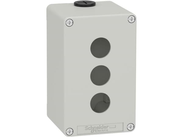 Schneider Harmony XAP Styreskap tomt grå 3 hull XAPD2503