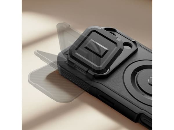 Tech-Protect Kevlar MagSafe-deksel til iPhone 17 Pro - svart