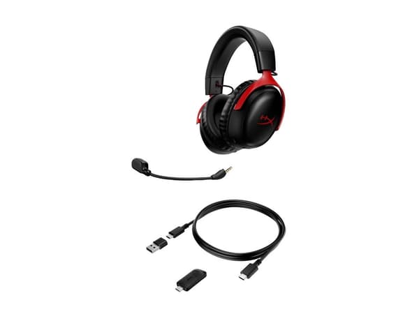 HyperX Cloud III Trådløs Headset - Svart/Rød