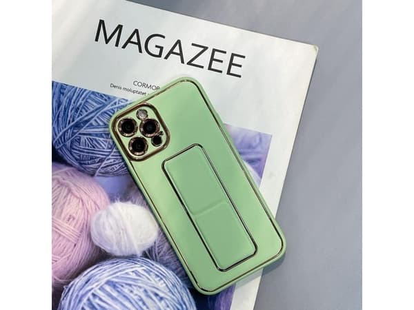 Uusi Kickstand Kotelo iPhone 13 Pro Max jalusta vihreä