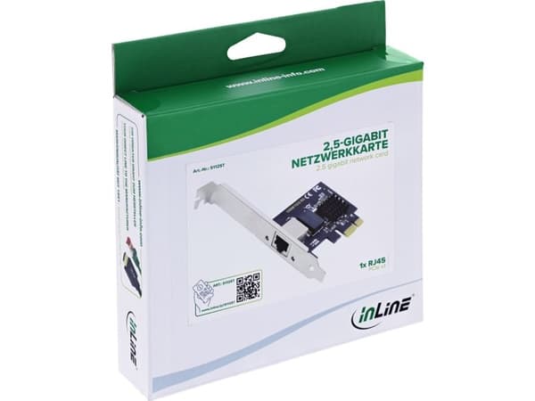 InLine 51125T, Intern, Kabel, PCI Express, Ethernet, 2500 Mbit/s