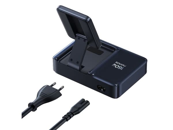 Baseus E0121700, Innendørs, USB, AC, Trådløs lading, Svart, Blå