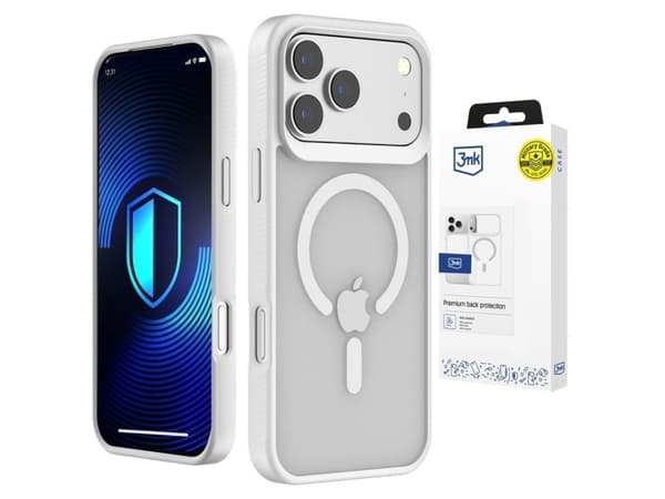 3mk Smoke MagCase for iPhone 17 Pro - White-Translucent