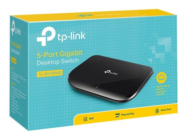 TP-LINK TL-SG1005D - Switch - 5 x 10/100/1000 - desktop