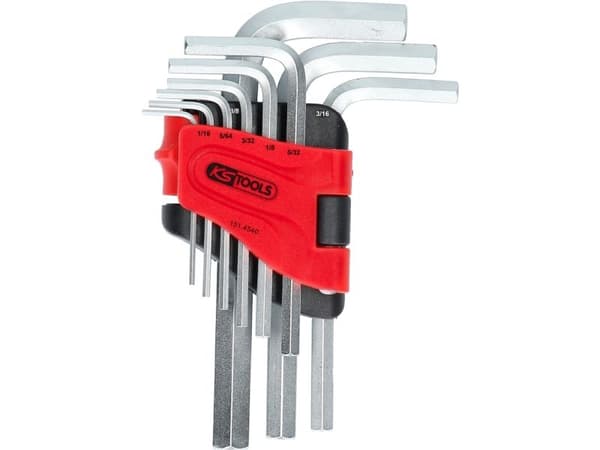 KS Tools 151.4540, 9 kpl, Kromivanadiini-teräs, DIN ISO 2936, 434 g