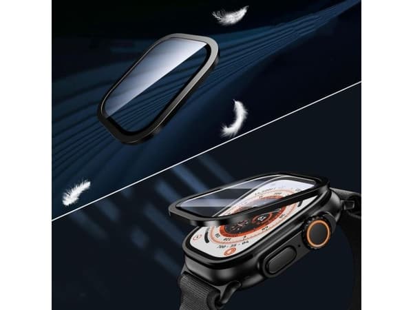 Tech-Protect 2-pack tempered glass for Apple Watch Ultra 49mm - silver and black
