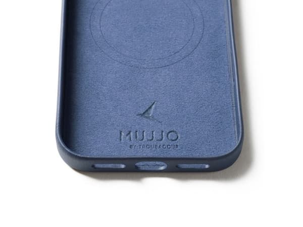 Mujjo Leather Case, Suojus, Apple, iPhone 17 Pro Max, 17,5 cm (6.9"), Sininen