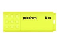 GOODRAM UME2 - USB flash-enhet - 8 GB - USB 2.0 - gul