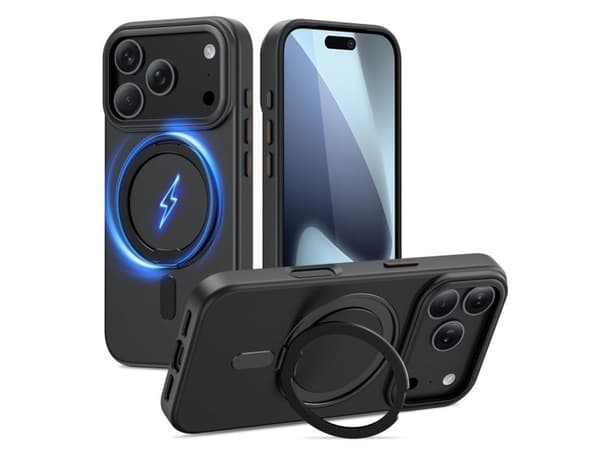 Tech-Protect MagRing MagSafe-deksel for iPhone 17 Pro Max - matt svart