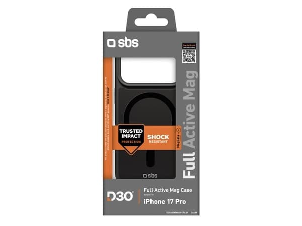 SBS TED3OBKMAGIP1763P, Suojus, Apple, iPhone 17 Pro, musta