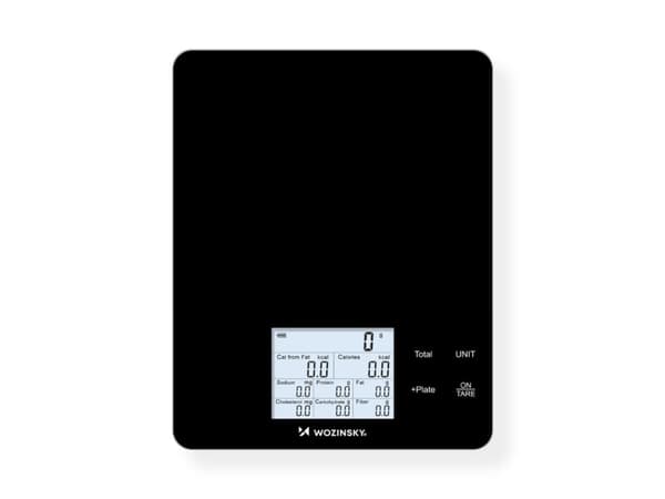 Wozinsky WIK-10 smart köksvåg med digital display, Bluetooth-app - svart