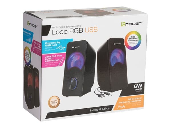 Tracer Loop - Högtalare - för persondator - 2.0-kanals - 6 Watt (Total)