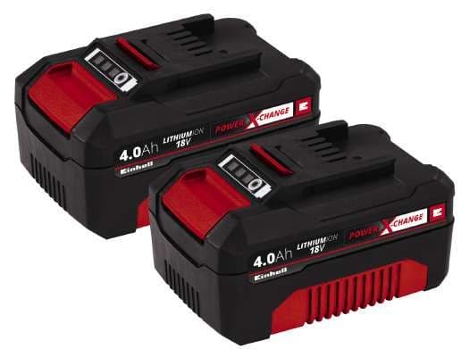 Einhell 4511489, Batteri, Lithium-Ion (Li-Ion), 4 Ah, 18 V, Einhell, Sort, Rød
