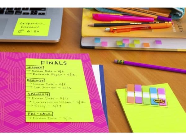 Post-it super sticky notes 4690S3MI 101x152 mm, assort., 3 st./förp. (4690S3MI)
