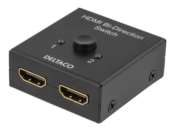 DELTACO PRIME HDMI-7017 - Video/audio switch - 2 x HDMI - stasjonær