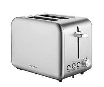 Concept TE2050, 2 skive(r), Rustfritt stål, Rustfritt stål, Knapper, Dreining, 950 W, 0,8 m
