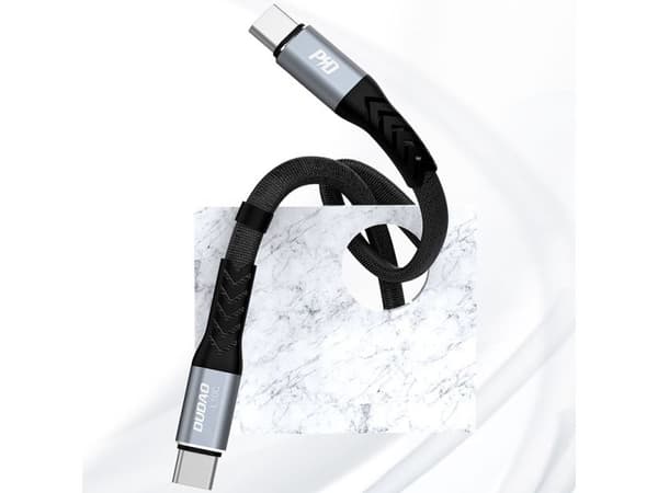 Dudao L10C USB-C til USB-C PD-kabel 100W 5A 0,23 m - svart