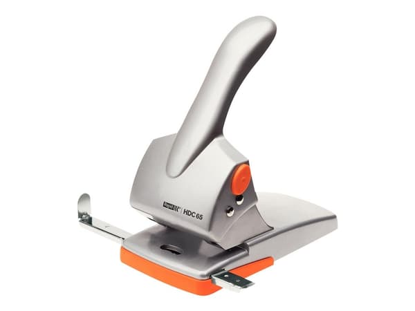 Rapid HDC65 - Hullstanser - robust - 65 ark - metall, ABS-plast - oransje/grå