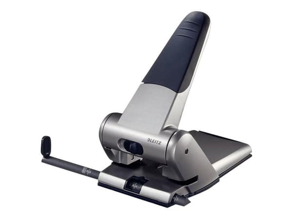 Hulapparat Leitz 5180, 2 huller, 65 ark, silver