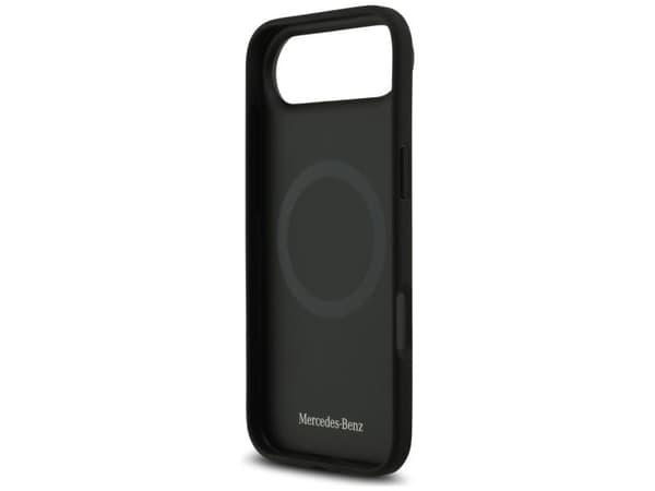 Mercedes Leather Large Laurel Leave MagSafe case for iPhone Air - black