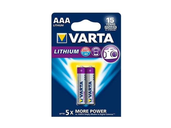 Varta Professional - Batteri 2 x AAA - Li - 1100 mAh