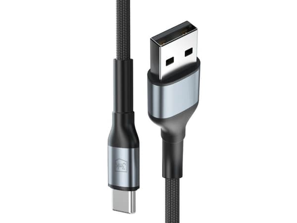 Kabel 3MK Hyper Cable N-SERIES USB-A till USB-C 2 m 9V/2A 18 W svart