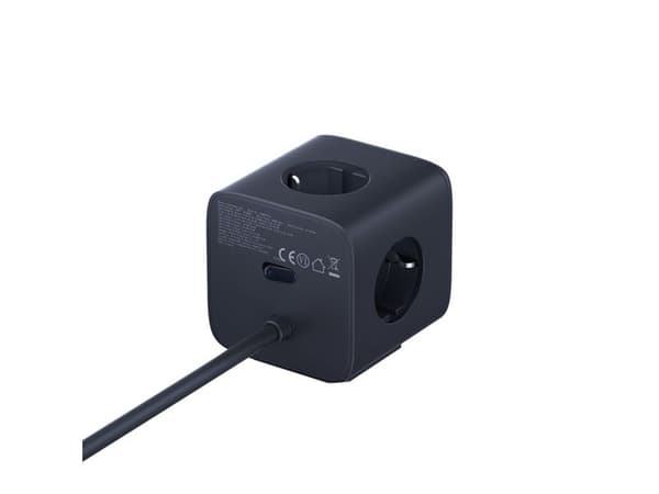 Power Strip Baseus EnerFill FA11, 3 x Schuko, Black E00082100123-00