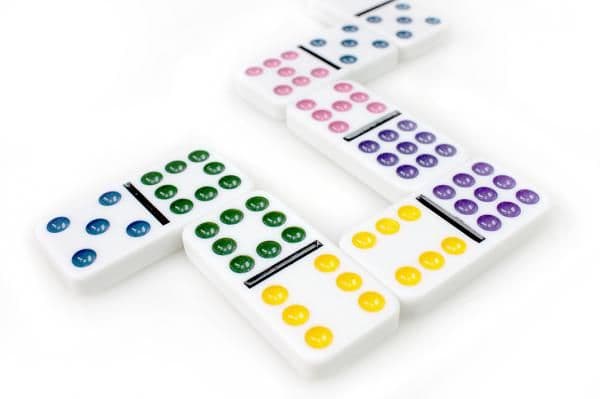 Tactic Domino Double 9 board game