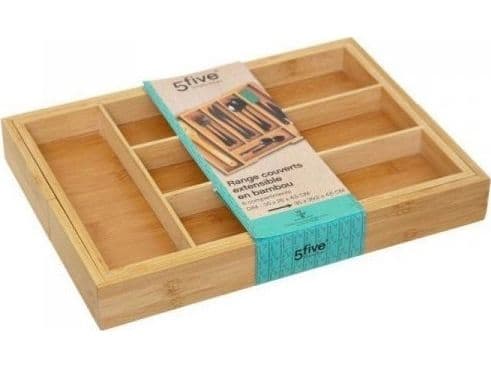 5five Bestickhylla 5five Trä Bambu (34 x 25 x 4,5 cm)