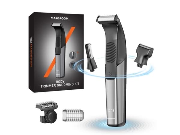 MAXGROOM JK-319 multifunksjonell trimmer med utskiftbare tupper - svart